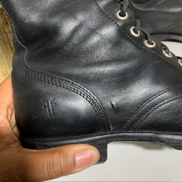 SOLD Frye Rogan Stud Lace Up Boots Fold Over - Picture 12 of 13